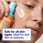 Bliss Vitamin C + Tri-Peptide Bright Idea Serum – 15% Brightening + Barrier Boost Complex for Radiant, Firm Skin – Anti-Aging Face Serum Boosts Collagen & Elasticity - 1 fl oz