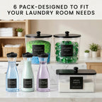 Laundry Room Organization Set, 3 Laundry Containers, 3 detergent dispenser