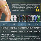 Kuangmi Knob Knee Brace for Pain Relief, Knee Support with Patella Gel Pad & Side Stabilizers, Compression Knee Sleeve for Workout, Arthritis, Joint Pain, Meniscus Tear (Pink White,Left,XX-Large,Single)