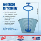 Skimmer Angel Pool Skimmer Basket Handle & Lifter | Lift Your Basket Without Touching the Mess | Fits Any Standard Skimmer Basket | Made in USA