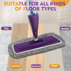Microfiber Spray Mop for Floor Cleaning with Washable Pads,Dry Wet Use