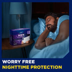 Tena Men Protective Incontinence Underwear for Men, Overnight Max Absorbency, XXL, 48 Count (Waist Size 55in-66in)