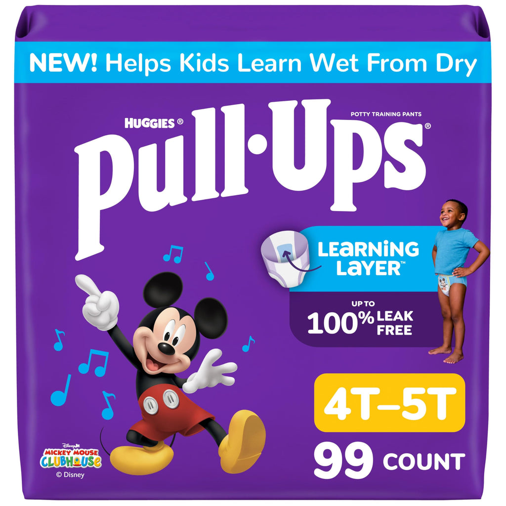 Pull-Ups Boys' Potty Training Pants, Size 4T-5T, 99 Count