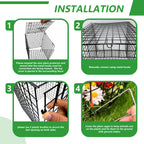 Metal Plant Cages for Outdoor Plants, Garden Cloches for Plants Rustproof
