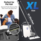 X3 Mop XL, Separates Dirty and Clean Water, 3-Chamber Design, Flat Mop and Bucket Set, Hands Free Home Floor Cleaning, 3 Reusable Microfiber Mop Pads Included (XL X3 Mop)