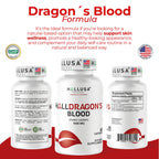 Dragon’s Blood Capsules 1000mg, Croton Lechleri Extract (Sangre de Drago, Sangre de Grado) Natural Digestion Support, Skin Healing, Ulcers, Stomach Sensitivity, Scarring, Antioxidant Support, 60 Count