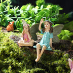 Roowest 16 Pcs Garden Accessories Miniatures Fairies Kit Resin Hedgehogs Cute Tiny Mushroom Miniature Figurines Mini Garden Micro Landscape Ornaments for Lawn Yard Home Outdoor Decorations