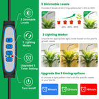 Eurbolan Grow Lights for Indoor Plants,153 LEDs Full Spectrum Plant Lights