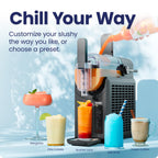 Iceman by Chefman Slush-Ease 68oz Slushie Machine, 48oz Liquid Capacity Frozen Drink Maker & Slushy Machine with 5 Presets and LED Display, Perfect for Frozen Margaritas, Frappes, Smoothies & Shakes
