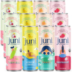 Juni Sparkling Adaptogen Drink, Mood and Focus, Variety 12 Pack