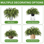 Artgar 12 Pcs Pine Branches - 18 Inch Artificial Green Pine Stem - Real Touch Christmas Greenery Pines Branches for DIY Flower Arrangement Home Indoor Christmas Decor