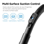 Eureka Whirlwind Bagless Canister Cleaner NEN110A Lightweight Corded Vacuum for Carpets and Hard Floors, Blue