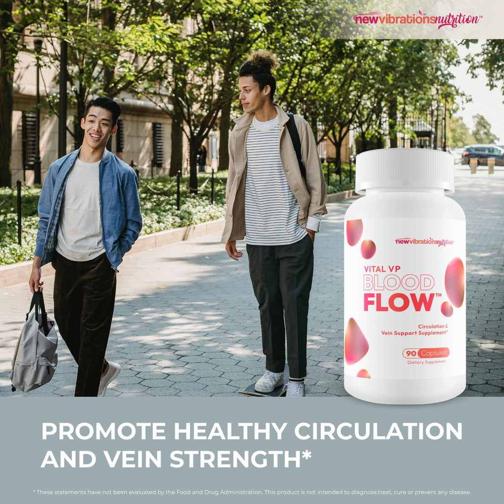 Vital VP Blood Flow Supplement - Our Best Circulation High Pressure Pills - Circulation and Vein Support Vitamins for Advanced Blood Flow Care - Nitric Oxide Vital VP System - Vital VP Supplements