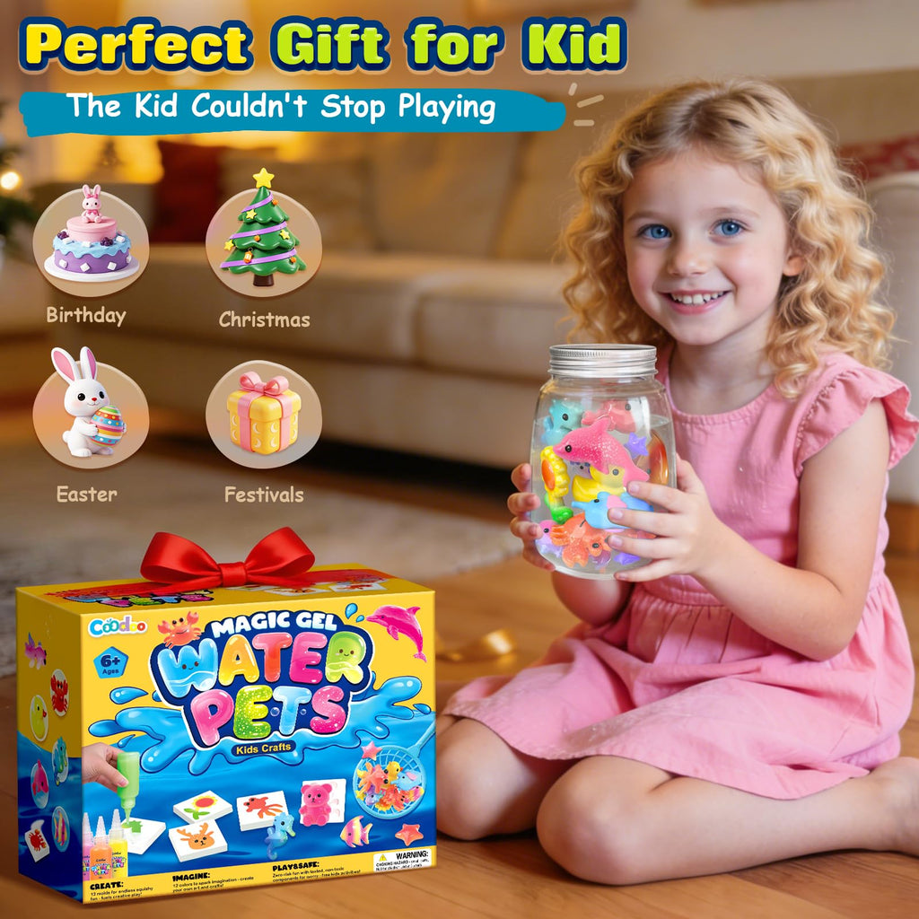 Magic Water Elf Craft Kits - DIY Squishy Maker Toys for Kids Ages 4-8