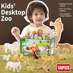 15PCS Lion Figurines Family, African Jungle Animals Lion Toys,Realistic Animal Figures,Educational Toy Cake Toppers Birthday Gift for Kids Boys Girls 3 4 5 6 7 8 Years Old