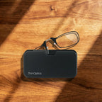 Always With You by ThinOptics Slim Reading Glasses with Case that Sticks to Your Phone - Ultra-Thin Armless Pocket Readers - Lightweight, Durable, Convenient - White/Red, 1.0x