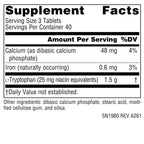 Source Naturals L-Tryptophan, for Mood, Relaxation, and Sleep*, 500mg - 120 Tablets