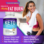 Toplux Keto Burn Pills Ketosis Weight Loss - 1200 Mg Ultra Advanced Natural Ketogenic Fat Burner Using Ketone Diet for Men Women 60 Capsules Supplement