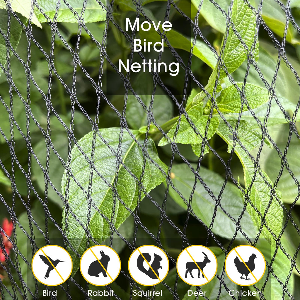 Bird Netting for Garden Protection, Anti Bird Mesh Garden Netting 49 x 49FT