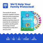 NATPAT Buzz Patch Mosquito Patch Stickers for Kids - Plant Based Ingredients, Non-Toxic - The Original All Natural Citronella Essential Oil Insect Patch, DEET Free, for Toddlers, Kids (48 Pack)