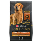 Purina Pro Plan Complete Essentials Chicken & Rice Dry Dog Food, 5 lb Bag