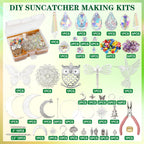 DIY Suncatcher Kit 460pcs Sun Catchers Supplies Arts and Crafts for Adults