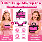59 Pcs Kids Makeup Toys Kit for Girl, Non-Toxic Real Washable Pretend Set