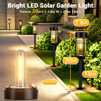 Amzarp 12 Pack Solar Garden Lights, Bright LED Solar Pathway Lights Outdoor IP65 Waterproof Rugged Shatterproof Auto On/Off for Landscape Garden Yard Walkway Driveway Lawn Lighting (3000K Warm White)