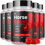 (5 Pack) Horse Boost Gummies for Men, Official Horse Boost Male Performance Support Supplement with All Natural Ingredients, Maximum Strength HorseBoost Advanced Mens Multivitamin Gummy (300 Gummies)