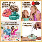 Original Stationery Ice Cream Slime Kit for Girls Toys, DIY Cherry-Scented Slime Making Set with 31 Pieces, Fun Arts and Crafts for Kids Ages 8-12, Birthday Gift