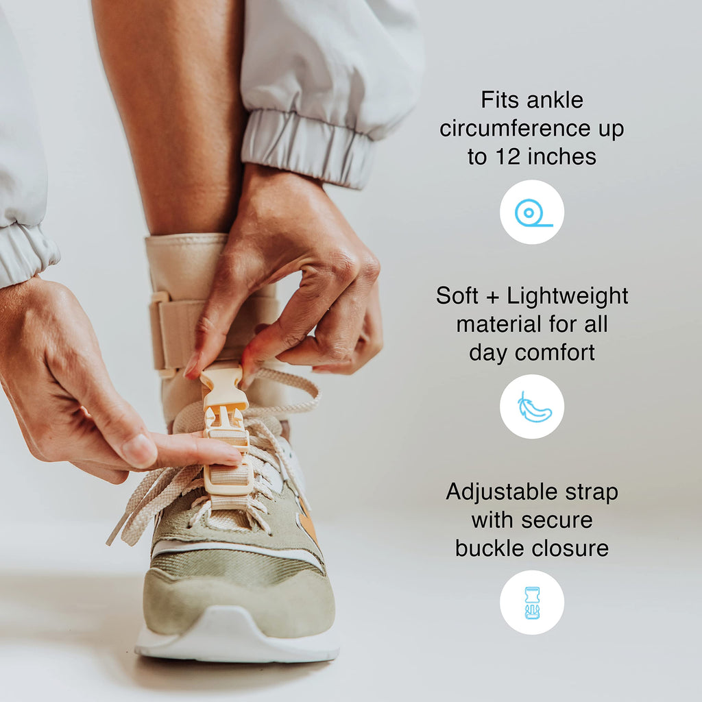 Dosh AFO Foot Drop Brace - Drop Foot Braces - Foot Drop Brace for Walking - AFO Brace - Drop Foot Brace for Walking With Shoes - Ankle Foot Orthosis – (Beige)