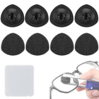 Enhon 8 Pcs Replacement Cleaner Pads Compatible with CarbonKlean Eyeglass Cleaner, Eye Glasses Cleaning Brush Pad Tool, for Cleaning Fingerprint of Lens and Glasses