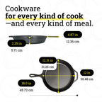 Lodge Pre-Seasoned Cast Iron Skillet, PFAS-Free, 12 Inches