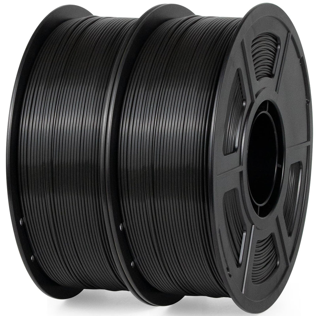 iSANMATE ASA Filament 1.75mm Bundle 2KG (4.4lbs), UV & Weather Resistant 3D Printer Filament Perfect for Outdoor Functional Parts, Black+Black
