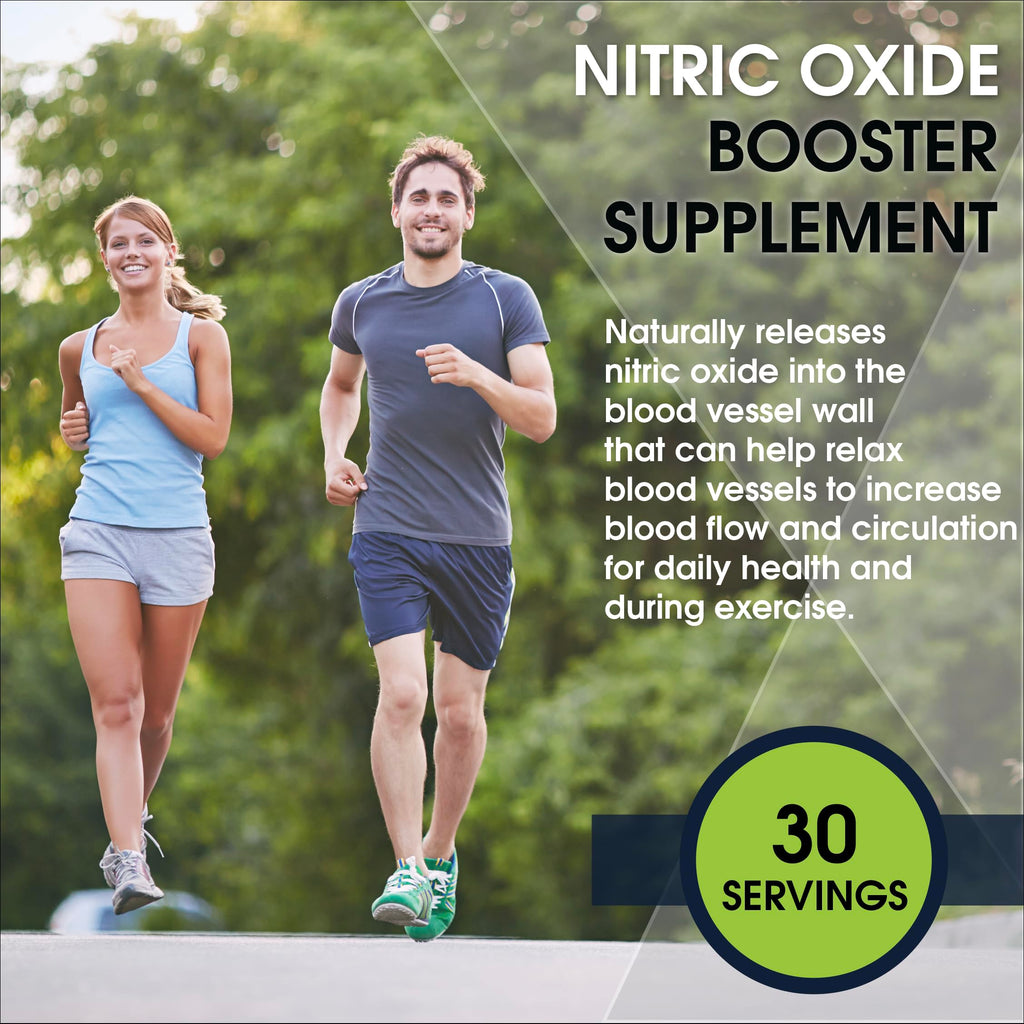 BlueEarth Company L-Arginine 5000mg + L-Citrulline 2000mg Complex Powder Supplement - Nitric Oxide Booster - Heart Health, Blood Flow, Energy & Endurance - 30 Servings (Berry Blend)