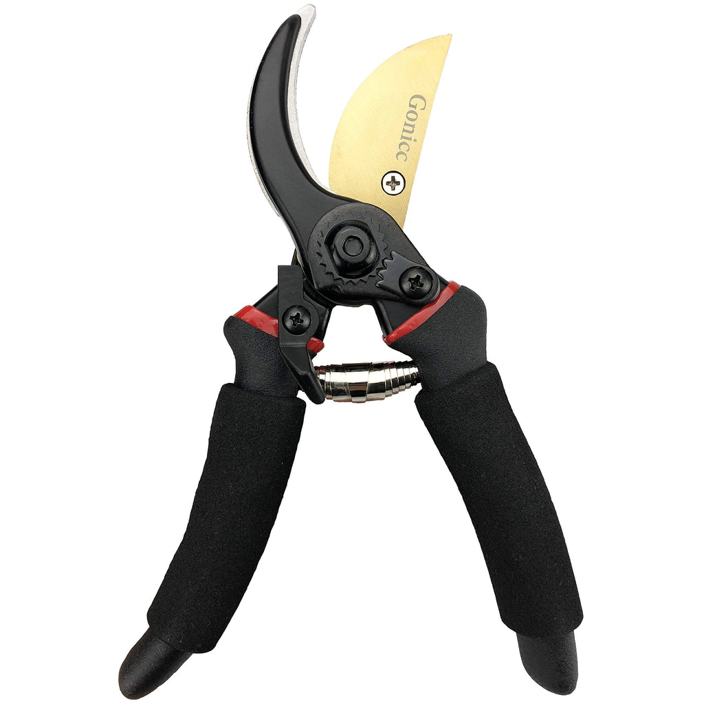 gonicc 8" Professional Premium Bypass Titanium Pruning Shears(GPPS-1003)