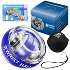 JIN BDWrist Trainer Ball Auto-Start Wrist Strengthener Gyroscopic Forearm Exerciser Gyro Ball for Strengthen Arms, Fingers, Wrist Bones and Muscles���Blue Without Light���