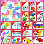 1000+ PCS Party Favors for Kids, Fidget Toys Pack, Birthday Gift,Christmas Stocking Stuffers,Christmas Gift,Treasure Box, Goodie Bag Stuffers, Carnival Prizes,Pinata Filler Sensory Toy for Classroom