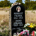 Personalized Porcelain Photo Memorial Garden Stones, Headstones for Graves, Waterproof Outdoor Picture, Photo Plaques for Cemetery, Custom Cameo Insert, Ceramic Picture for Gravestones Grave Markers