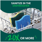 Scotch-Brite Zero Scratch Non-Scratch Scrub Sponges, Sponges for Cleaning Kitchen, Bathroom, and Household, non-scratch Sponges Safe for Non-Stick Cookware, 36 Scrubbing Sponges