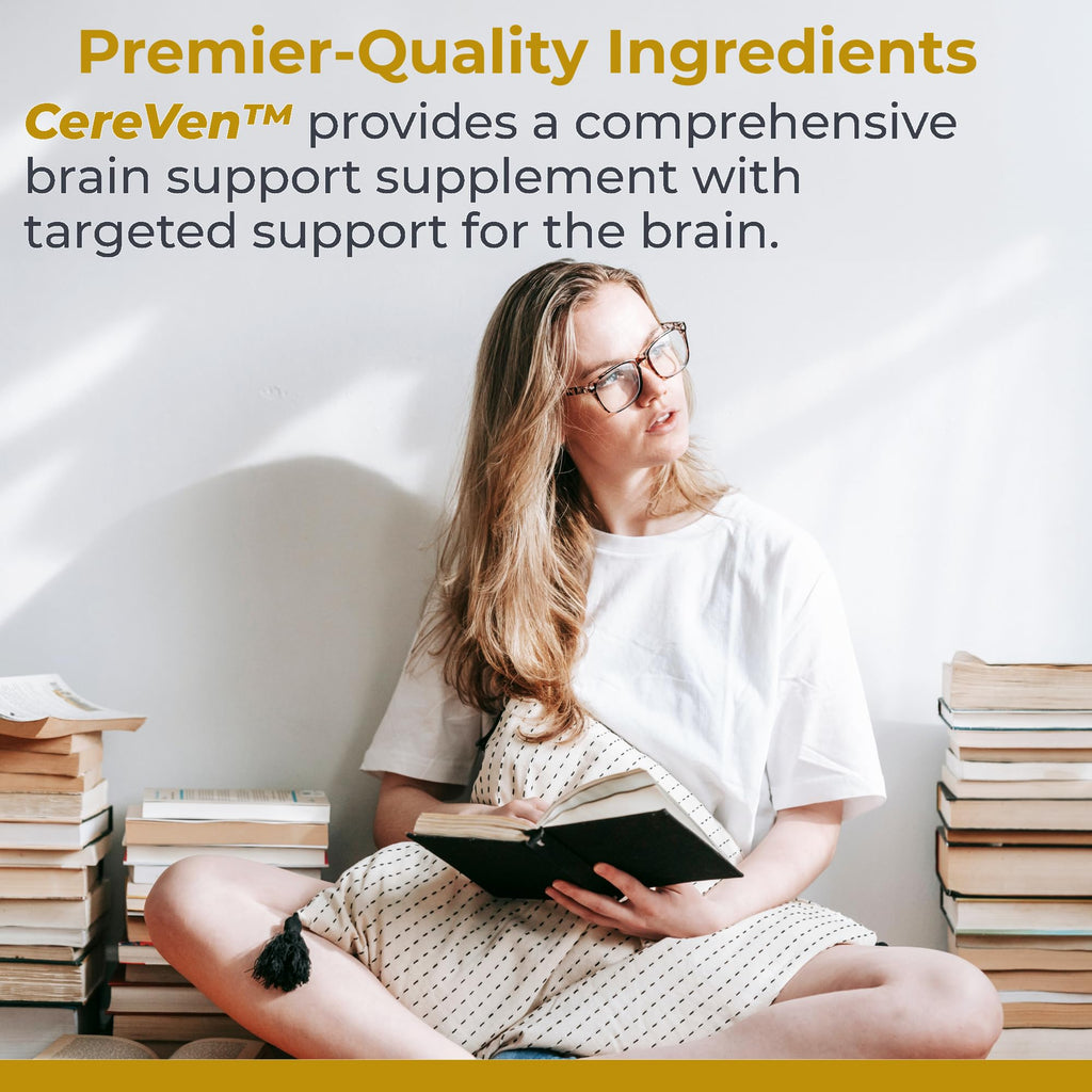 Premier Research Labs CereVen - Herbal Brain Supplement for Memory & Focus Featuring Rhodiola Rosea, Rhodiola Rosea Supplement for Brain Health Support - 60 Vegetarian Capsules