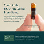 Gaia Herbs Ashwagandha Root - Stress Relief & Sleep Support Supplement - Supports Balanced Energy Levels & Positive Outlook* - 180 Vegan Liquid Phyto-Caps (90 Servings)