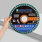 ONEGOTOOL 4-1/2 inch Indestructible Cutting Discs for Angle Grinder 7/8" Blades Cut Off Wheels Diamond Tool Metal rebar Porcelain Tile Granite Marble Smooth Cutter (10pcs)