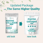 Micro Ingredients Marine Collagen Peptides Powder, 1 lb | Type I Marine Collagen + Natural Protein | Wild-Caught Fish Source | Unflavored | Pescatarian, Non-GMO