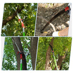 30 Ft Manual Pole Saw, Extendable Tree Pruner Blade and Scissors Set