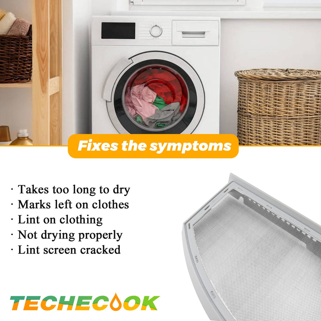GTD42EASJ2WW GTD33EASK0WW GTX22EASK0WW WE03X23881 Dryer Lint Filter Replacement for GE Hotpoint Dryer Filter WE03X23881 StainlessSteel general electric appliances dryer lint filter screen by Techecook