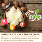 Rulviou 2 Pack Shea Butter Raw Organic,Pure Shea Butter Unrefined for Skin and Hair Moisturizing - 100% Natural Vitamin A, E & F