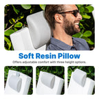 Step2 Vero Pool Lounger 3-Piece Accessories Set, Pillow, Cup Holder, Phone Mount, Compatible with Vero Collection, Blue