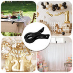 PUGPIU 36 Pack Balloon Arch Clips for Backdrop | Plastic Black Spring Clamps | 3.5 Inch Heavy Duty Clip for Backdrop Stand | Birthday Wedding Decoration | Photography Studio | Crafts | Clothing