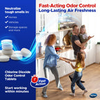 DISIN-CLO2 Multi-Purpose Instant Chlorine Dioxide Tablets – Fast-Acting Cleaning & Deodorizing Tablets for Home, Kitchen & Travel – Freshness Booster for Surfaces, Water Containers & Everyday Use